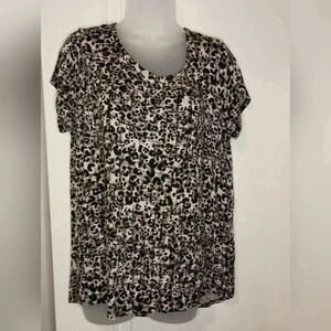 2 FOR 25$ COVINGTON Mobwife Cheetah Leopard t-shirt- (#843)